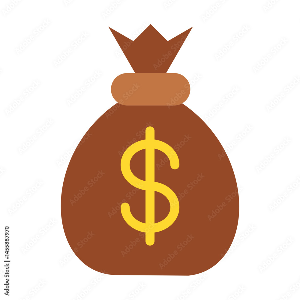 Money Bag Vector Design Icon Style Money Bag Vector Design Icon Style