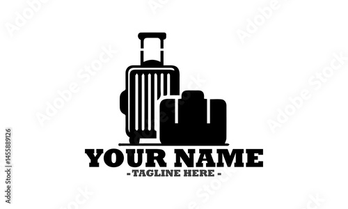Luggages vector icon, luggages illustration vector design and logo luggages art