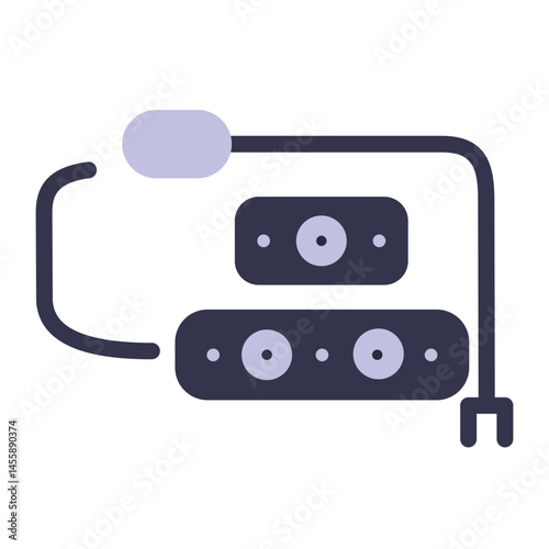 Extension Cord Vector Design Icon Style
