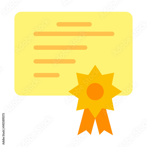 Certificate Vector Design Icon Style