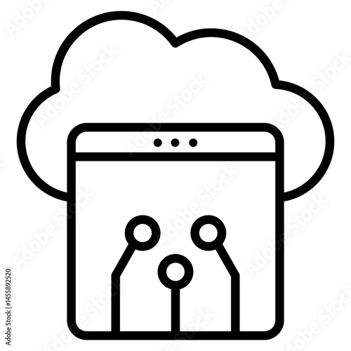 Edge Computing Icon Element For Design