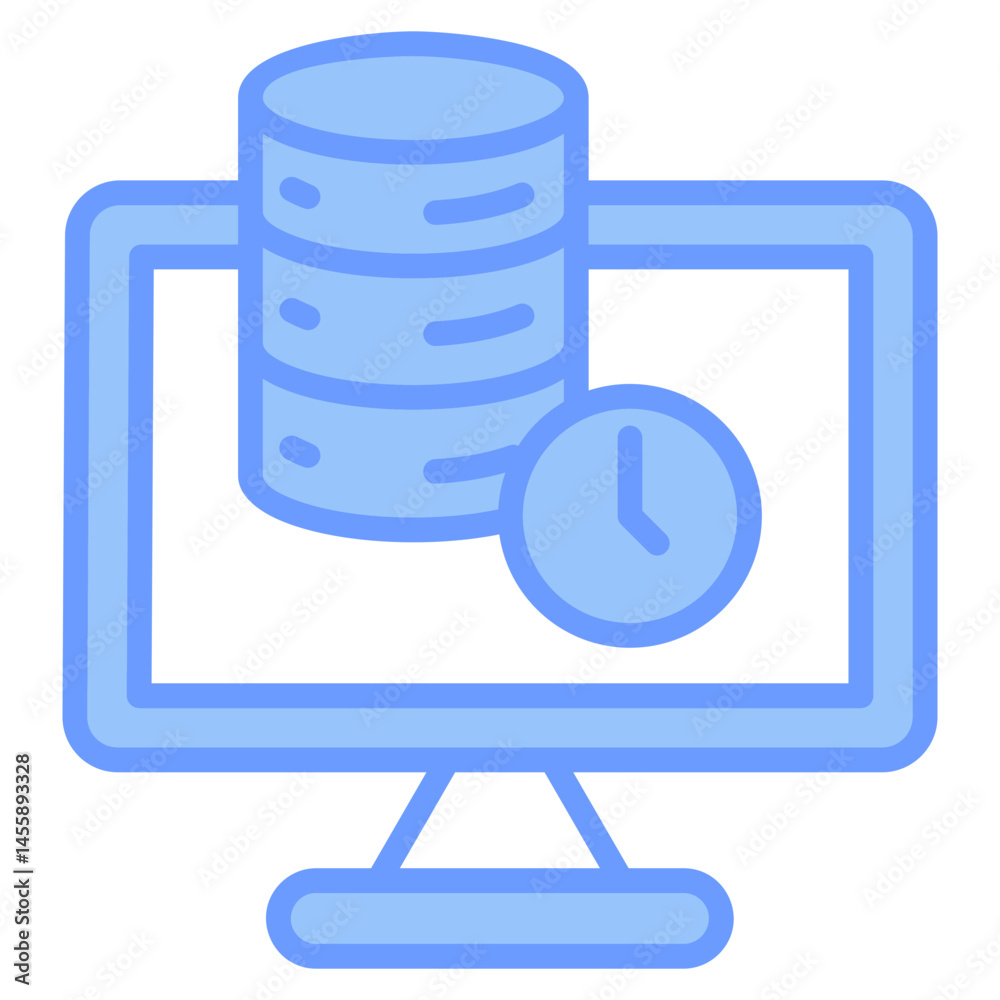 Real-Time Data Icon Element For Design Real-Time Data Icon Element For Design