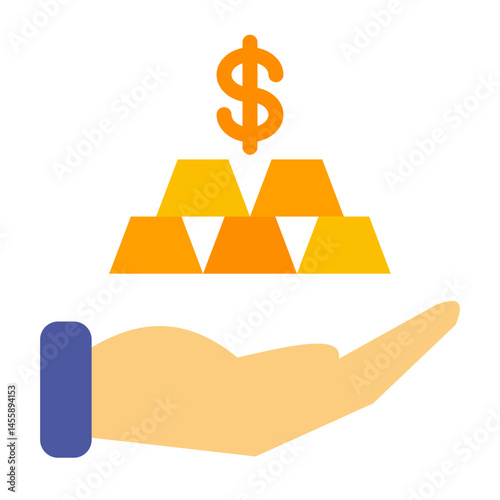 Invest Vector Design Icon Style