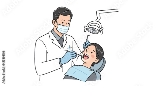 A DENTIST PROVIDING DENTAL CARE DENTAL SERVICES