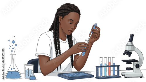 A BIOLOGIST STUDYING BIOLOGY BIOLOGICAL RESEARCH