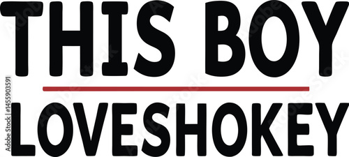 this is boy Loves hokey typography T-shirt Design Print Ready eps cut file download 