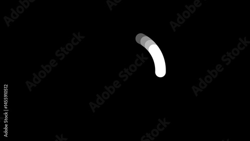 Loading circle, download waiting icon animated video