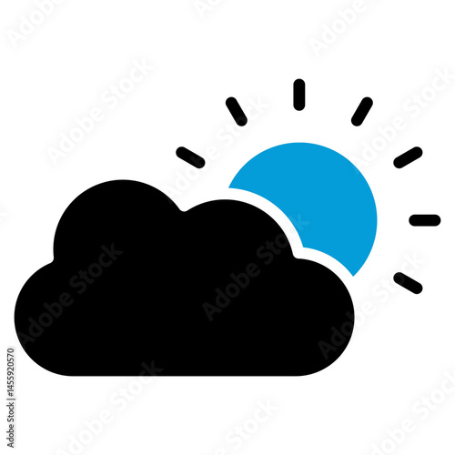Cloudy Sky Icon Element For Design