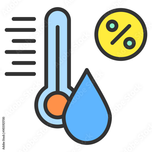 Humidity Icon Element For Design