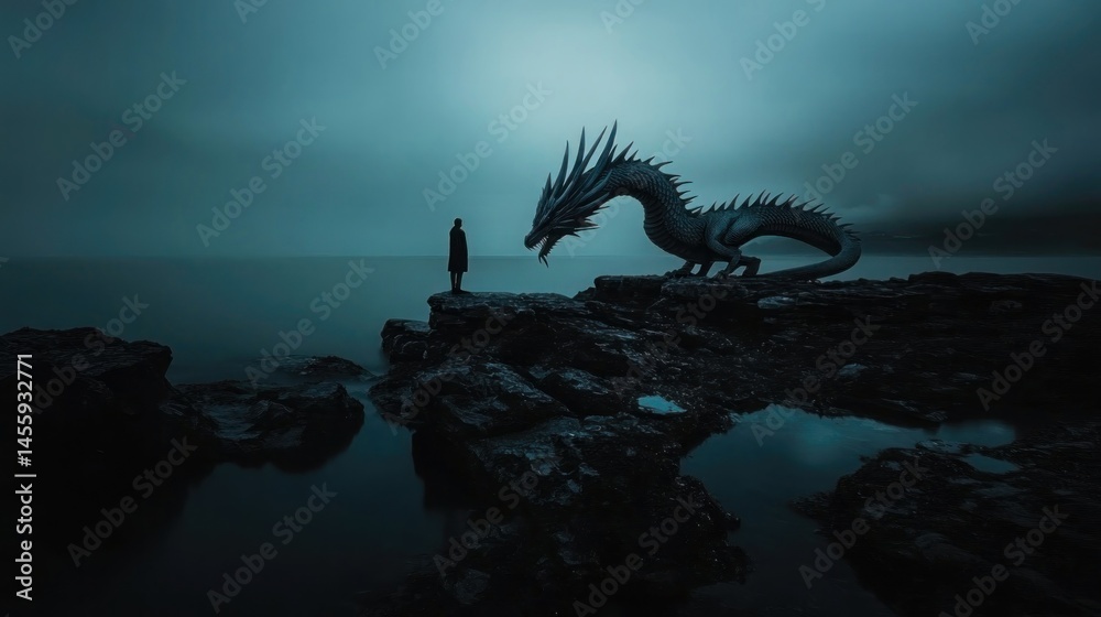 Fototapeta premium Whispers of Shadow and Scale