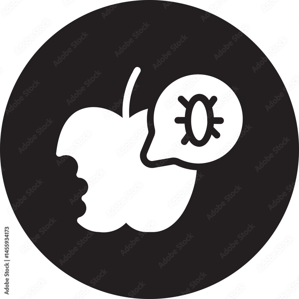 contamination glyph icon contamination glyph icon
