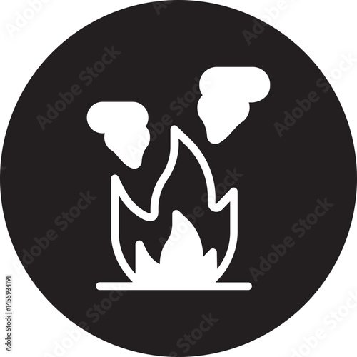 fire glyph icon