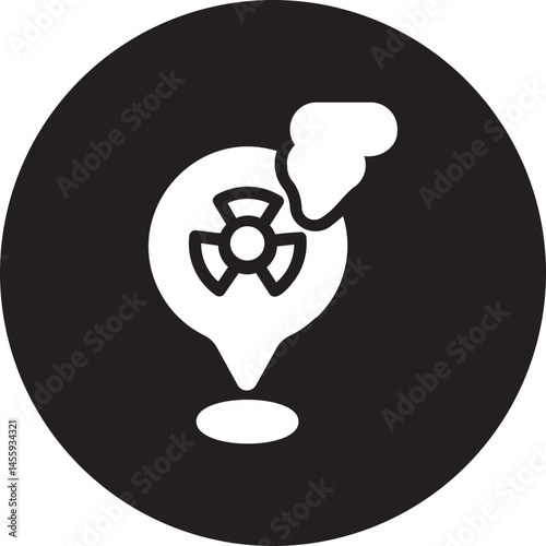 map pointer glyph icon