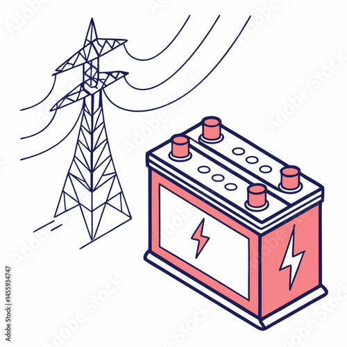 battery power
, white background