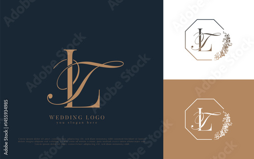TL wedding concept monogram elegant and elegant logo
