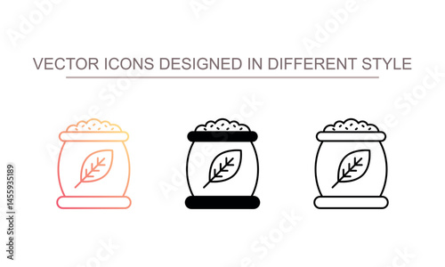 Compost icon design with white background stock illustration
