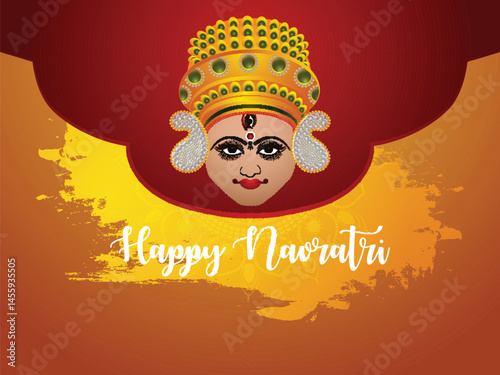 Happy navratri celebration background