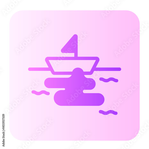 oil spill gradient icon