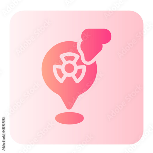 map pointer gradient icon