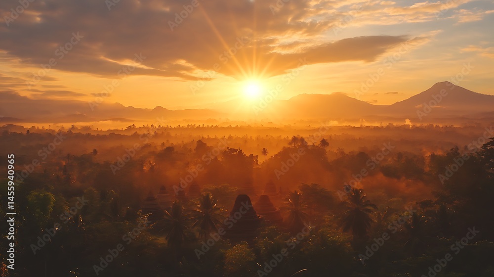 Obraz premium sunrise in the mountains
