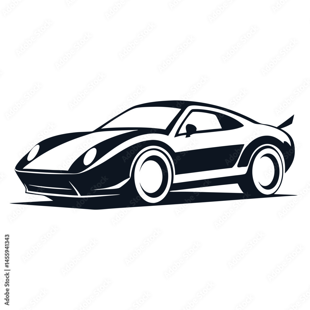 Fototapeta premium black sports car