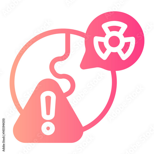 global warming gradient icon