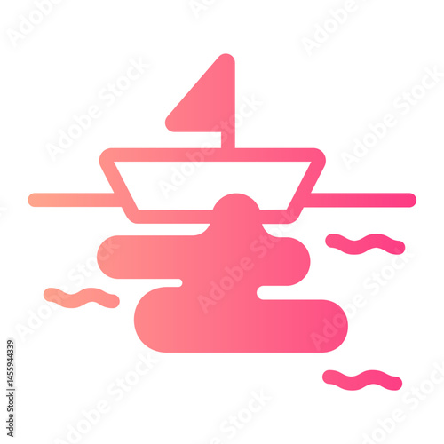 oil spill gradient icon