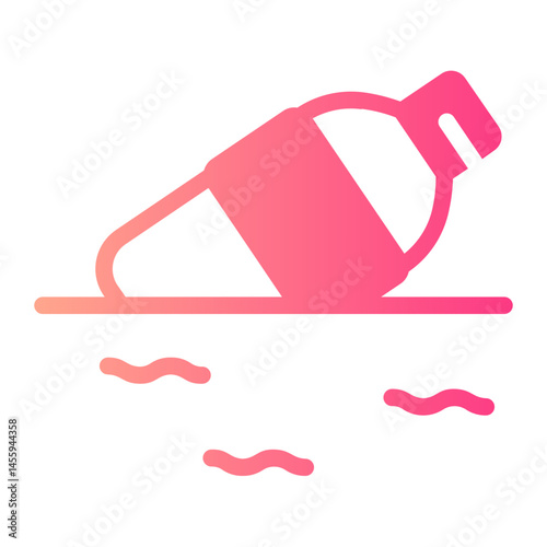 plastic bottle gradient icon