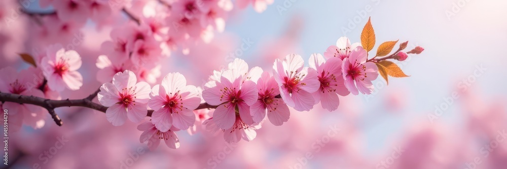 Delicate pink cherry blossoms in gentle breeze, aroma, natural, flower petals Delicate pink cherry blossoms in gentle breeze, aroma, natural, flower petals