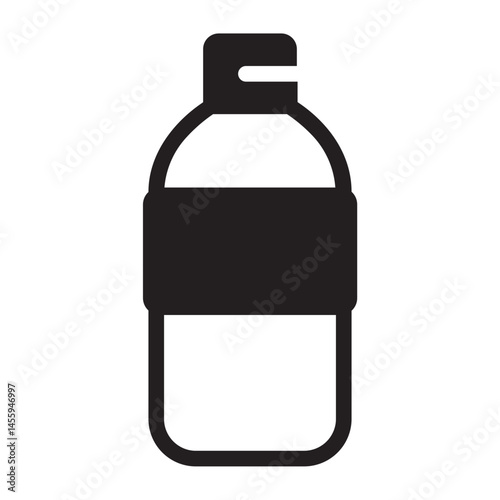 plastic bottle glyph icon
