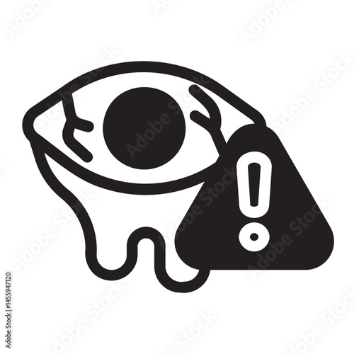 conjunctivitis glyph icon