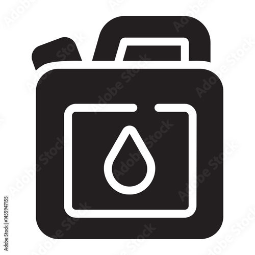 gas can glyph icon
