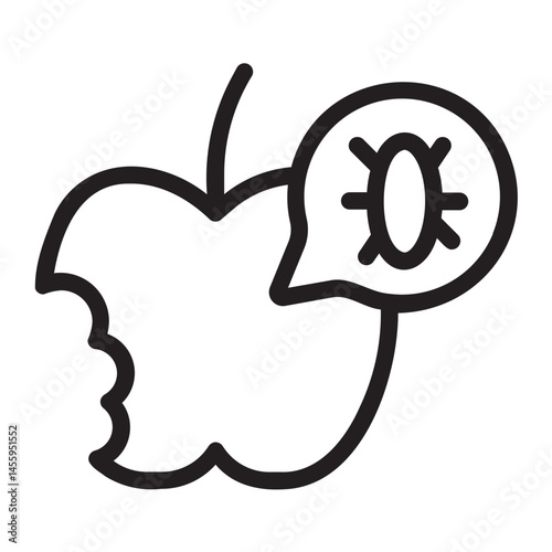 contamination line icon