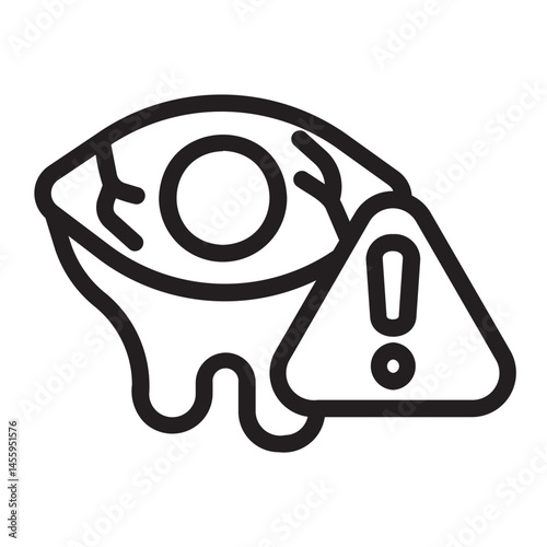conjunctivitis line icon