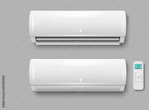 Air conditioner with remote control, conditioning off and on regime for home and office