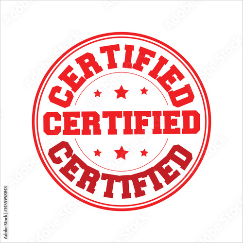 Certified Company Certificate Vector.