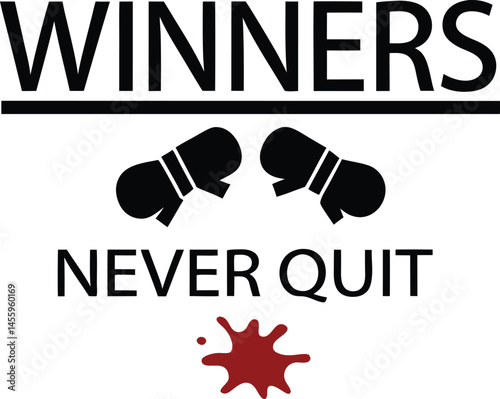 winner Never Quite typography Tshirt Design Print  Ready epos cut file 