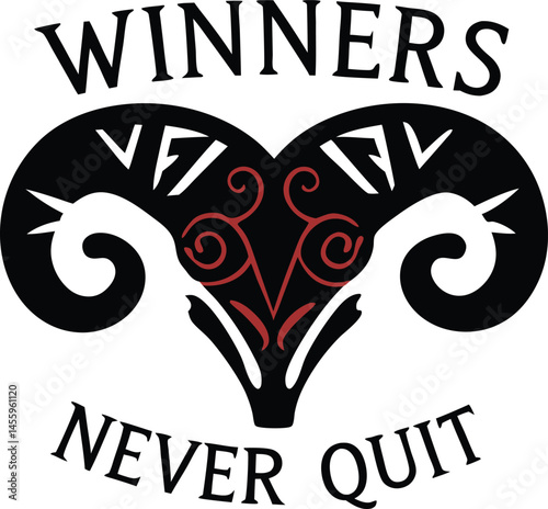 winner Never Quite typography Tshirt Design Print  Ready epos cut file 