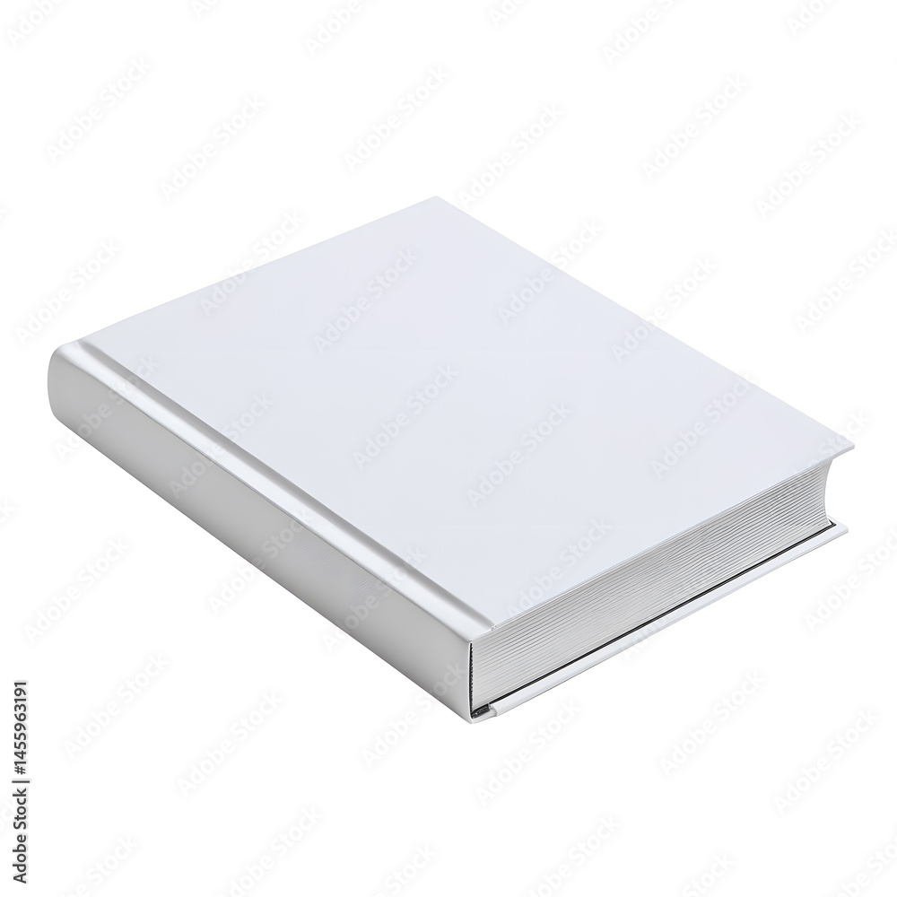 A book with a white cover mock up isolated on background A book with a white cover mock up isolated on background