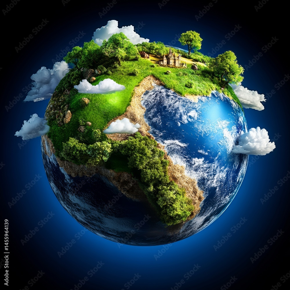 Fototapeta premium Earth Day, spring time. Generative AI