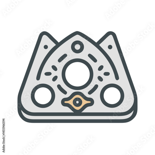 Ouija Board Icon Vector Art for Halloween  