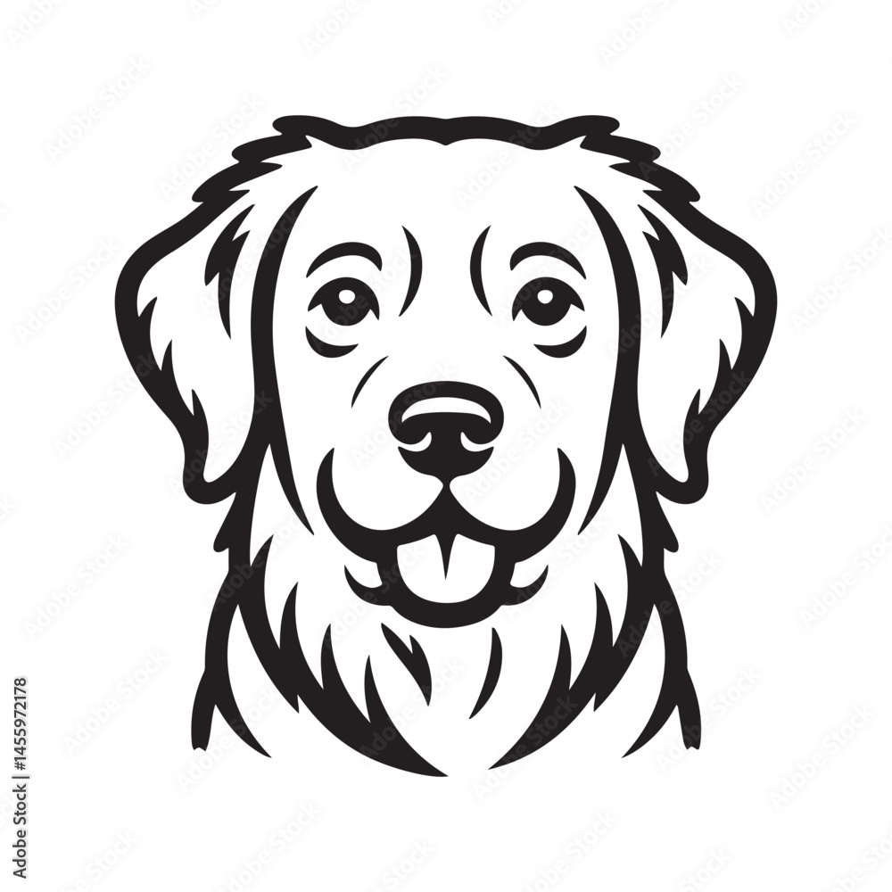 Fototapeta premium vector illustration of a dog