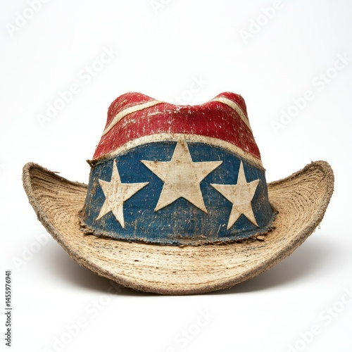 Patriotic Worn Cowboy Hat