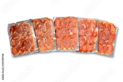 Sliced Spanish Pork Loin (Lomo) in Vacuum Packs