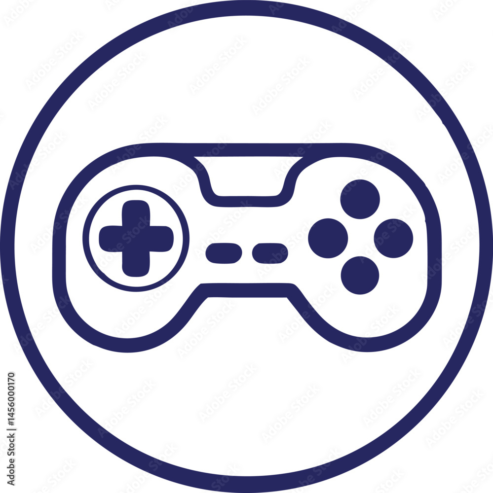 Single Video Game Icon vector Single Video Game Icon vector