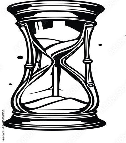 vector illustration of hourglass