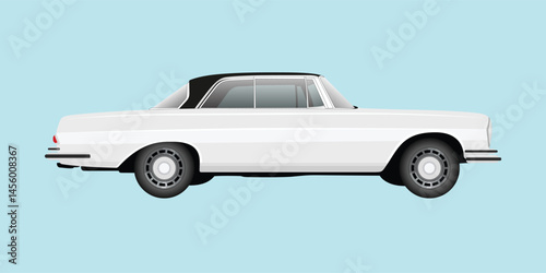 Realistic Car, Pickup and Vehicle Vector Illustration