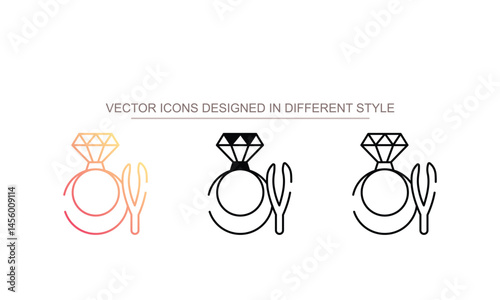 jewellery Making icon design with white background stock illustration