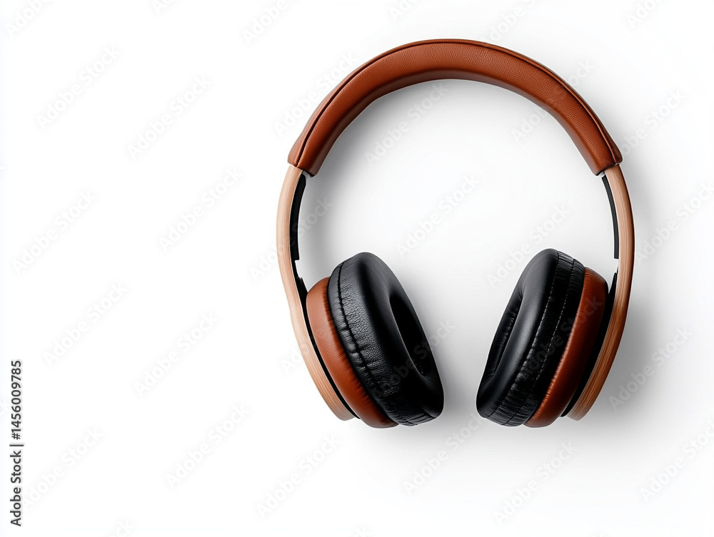 Bluetooth headset with mic, isolated on white, modern tech accessory. Bluetooth headset with mic, isolated on white, modern tech accessory.