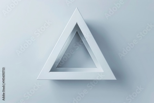 Abstract geometric shapes in minimalistic design with a triangle